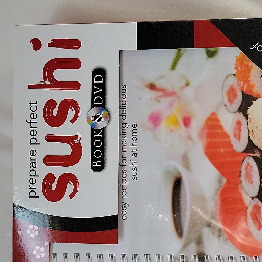 Complete Sushi Preparation Kit and DVD Kit Chopsticks Rolling Mat Rice Spoon